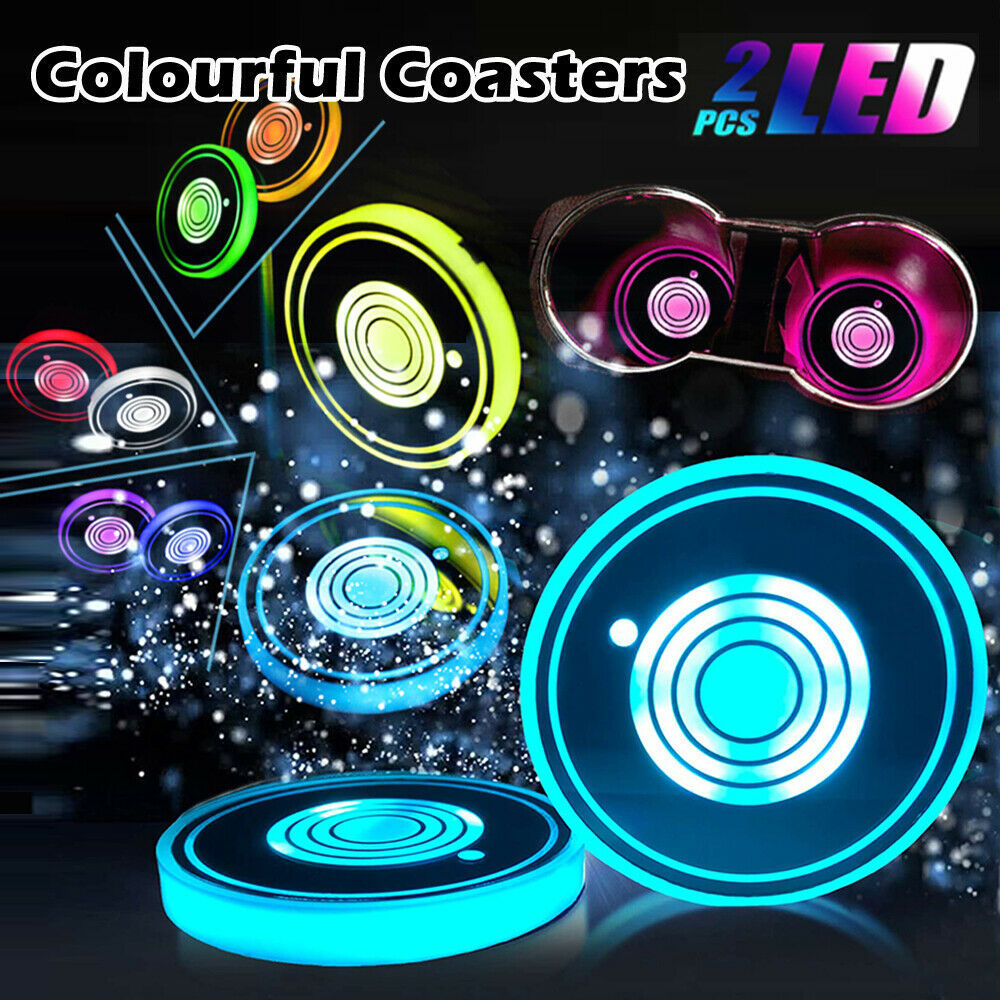 USB Charging Car Led Cup Holder